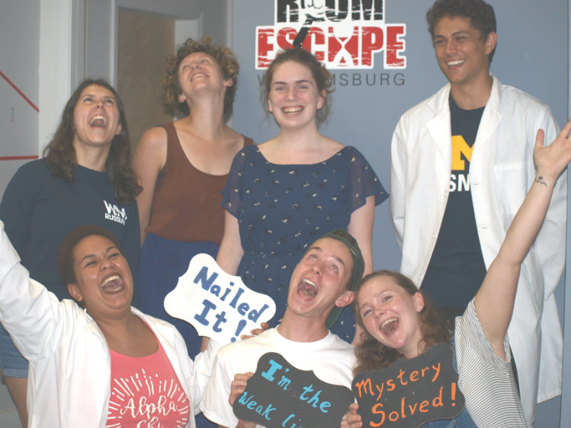 Team # 4 hearing that they were the only team to escape!