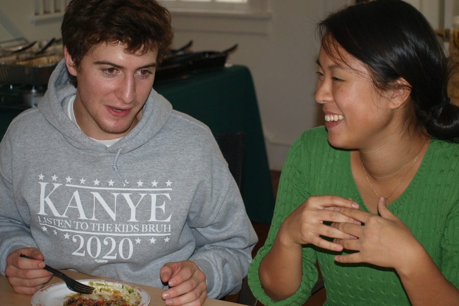 Aidan and Darice '16 reminiscing about the good ol' days