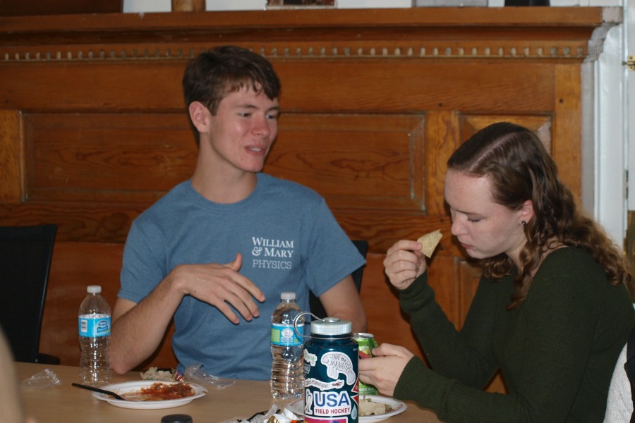 It looks like Jack is trying to convince Hali to major in Physics. I don't think it's going too well.