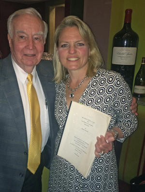 Dr. Sutlive and Karen Braun, at the inaugural lecture.