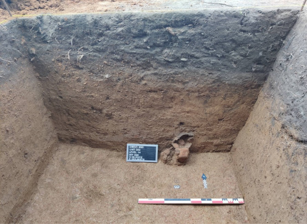 Excavations of a monumental mound at Sungbo's Eredo 