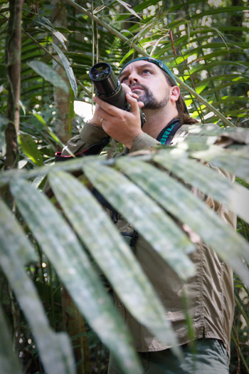 Scott Suarez in the field