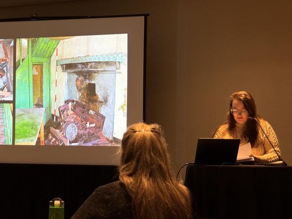 Amy Connolly presenting at the 2026 Society for Historical Archaeology conference