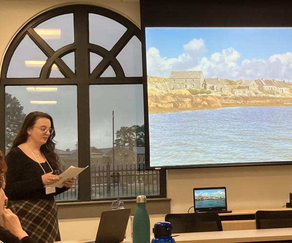 Amy Connolly presenting at the 2026 Graduate Research Symposium