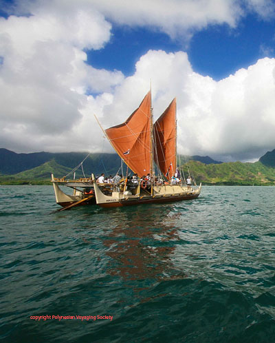 The voyaging canoe Hokule'a