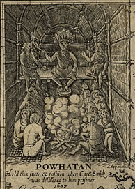 Chief Powhatan sitting