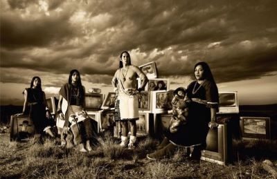 TV Indians (2017), Cara Romero, American/Chemehuevi, Archival pigment print, Muscarelle Museum of Art