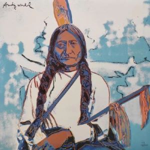 Sitting Bull (1986), Andy Warhol, American, lithograph, Muscarelle Museum of Art
