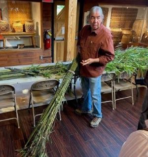 William &amp; Mary students with Cherokee traditionalists following a giant cane harvest (2025)