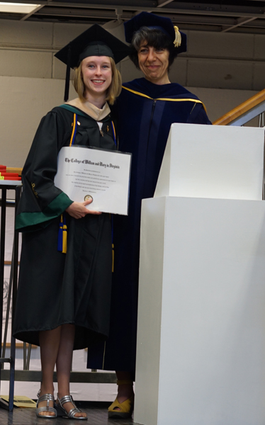Dani Wallace, Studio Art and Marketing, Catron Award recipient, Art & Art History Excellence Award recipient, Phi Beta Kappa (PBK) inductee