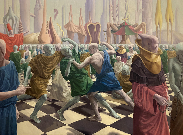 Jarvis Hua, "Scene I: Life on Achernar",18in. x 24in.