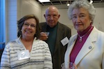 Kathy Rose ('10 A.Hist), George Rose, & Marge Brown ('54 Studio)