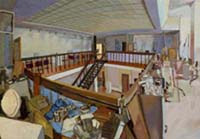 Andrews Balcony, Oil on Canvas, 48