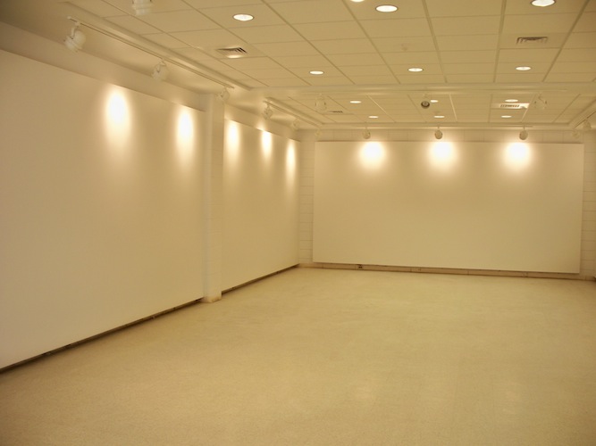 Andrews Gallery. A new and much improved lighting system for Andrews Gallery