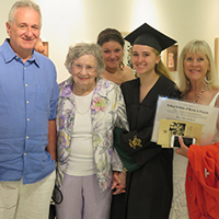 Kristie Turkal and family Grad 2018