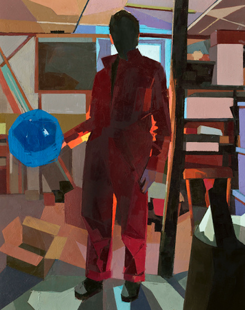 Catherine Kehoe, "Orange Jumpsuit", oil on panel, 14 x 11in., 2015