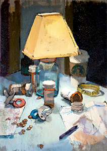 Nikki Santiago, Pacifier, 20x16, oil on linen mounted to panel