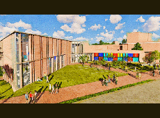 Architect's rendering of  renovated Muscarelle