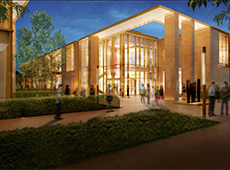 Artists rendering of the new Arts Center