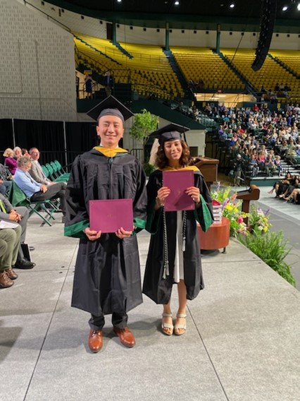 Cornell Pre-Medical Awards Brian Bao and Chitra Singh