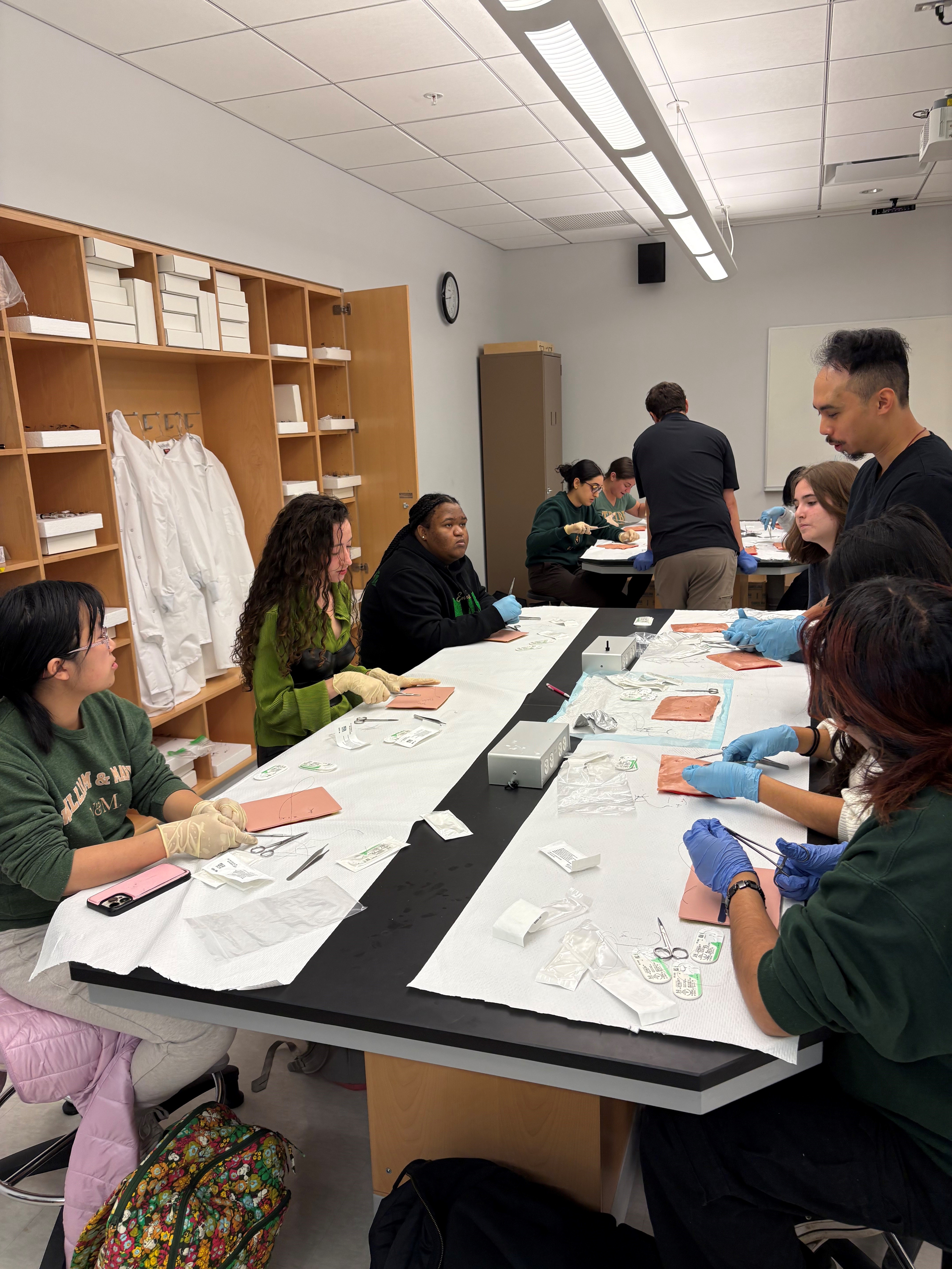 Suture Lab with MEET class and Riverside Emergency Medicine