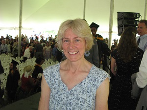 Dr. Liz Allison at the 2014 Biology Dept. graduation ceremony