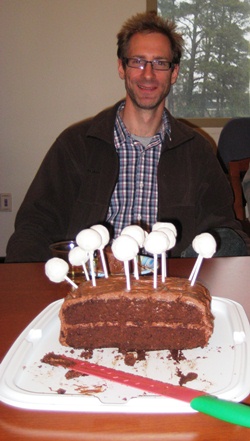 Kurt Williamson and bacterium cake