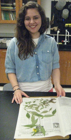 Caitlin Cyrus received a Garden Club of America Scholarship to support her graduate thesis examining the plant diversity of the College Woods.