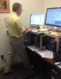 Dr. Heideman and his treadmill