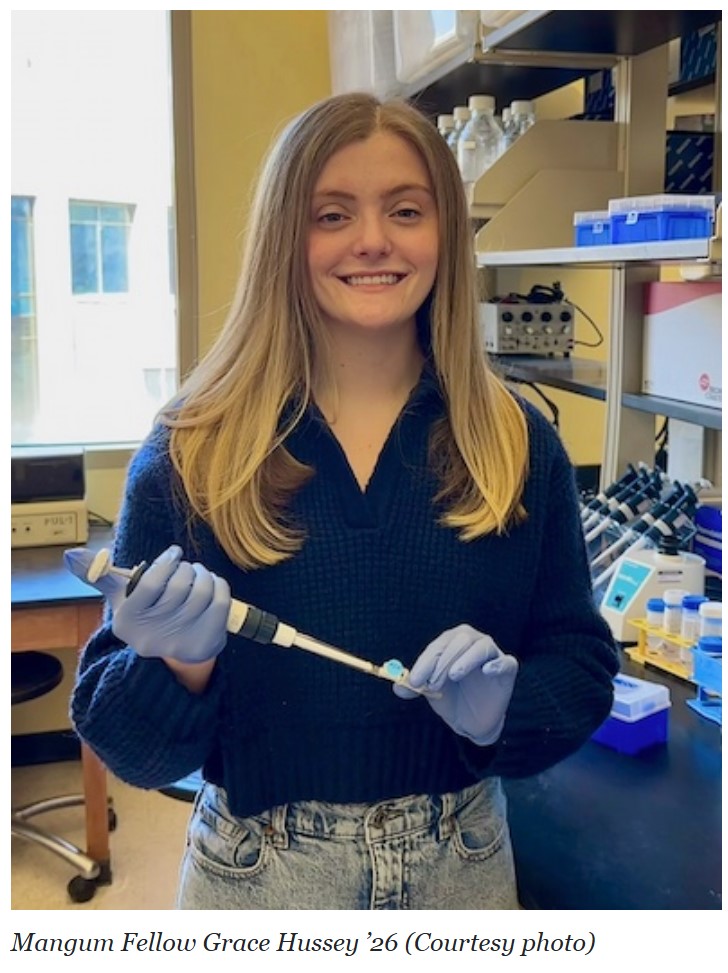 Mangum Fellow Grace Hussey ’26 (Courtesy photo)
