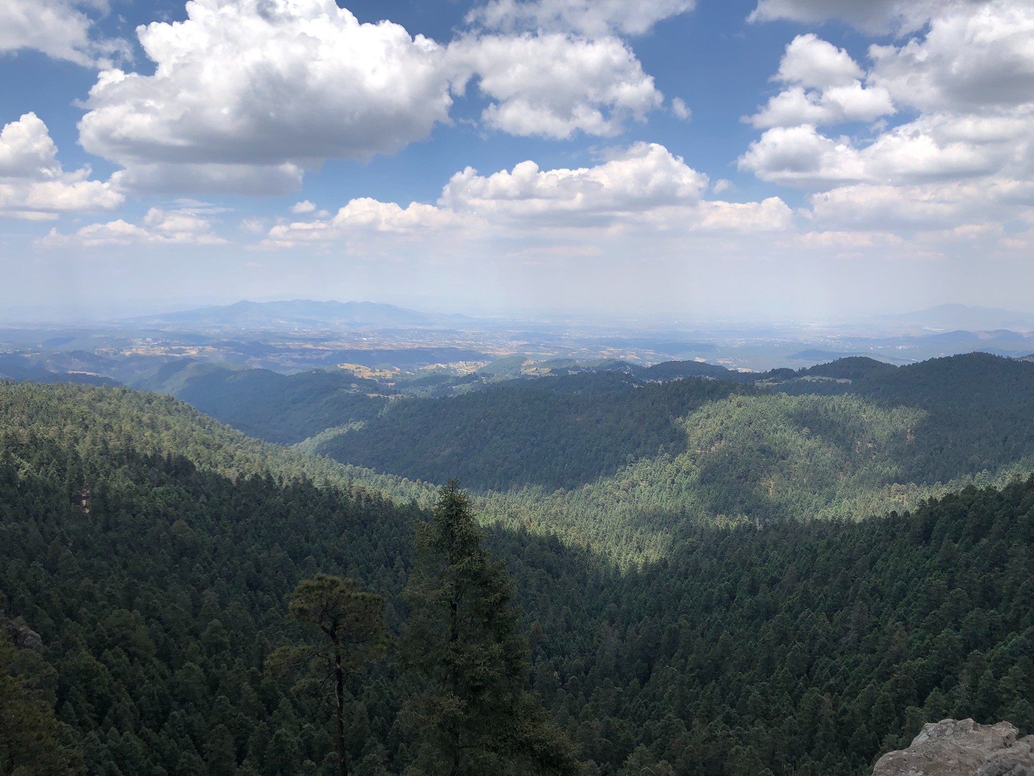 A beautiful vista in the Sierra de las Cruces in Mexico