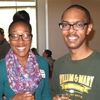 Current student Merci Best '17 and alum Marquis Stokes '12 at the Biology Department Open House