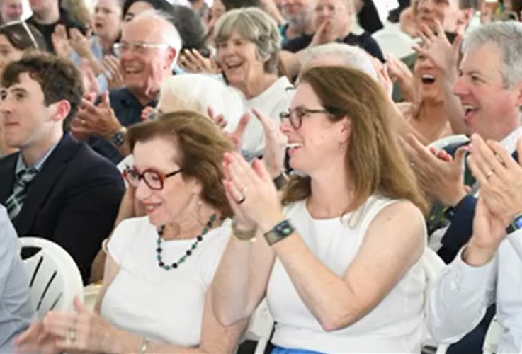 parents celebrating at the graduation