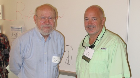 Emeritus Professor Norm Fashing and Jim Welch '90