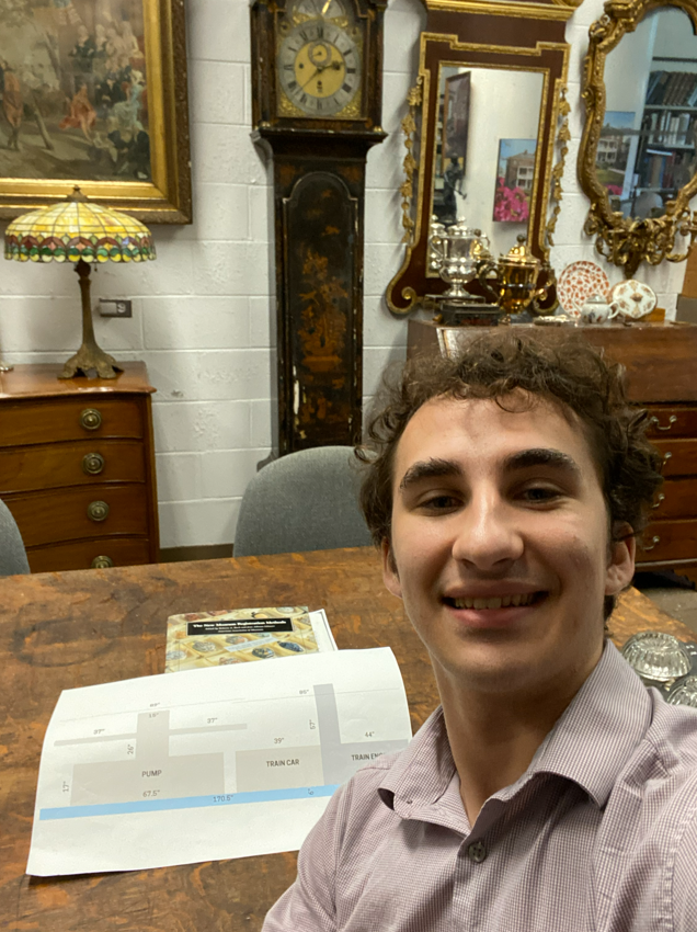 William Armacost '26 was the first to complete a Woody internship at The Charleston Museum in Charleston, SC -- a new program partner in summer 2025. (Courtesy photo)