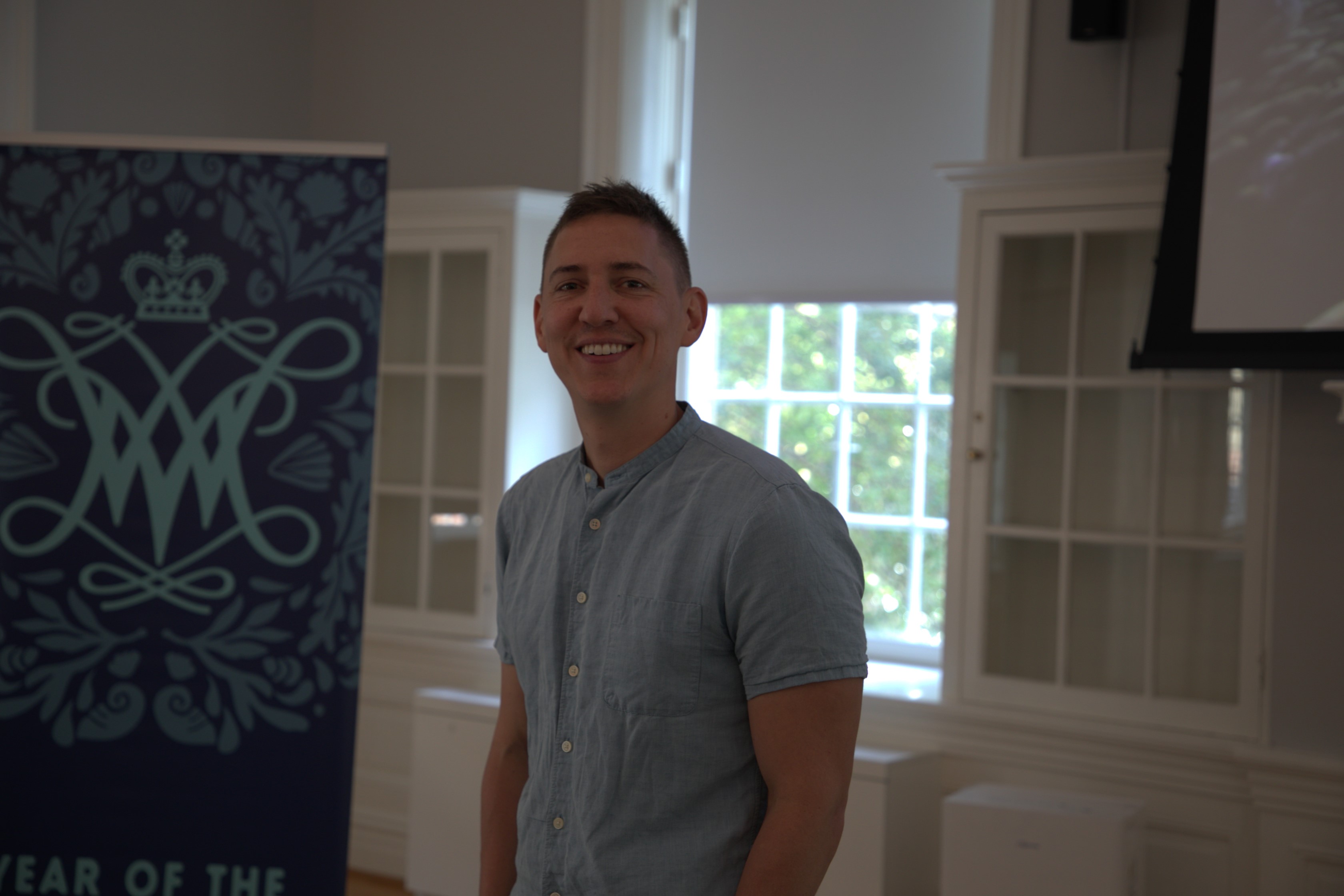 In a public talk Sept. 8, part of William & Mary's Year of the Environment programming, Jones discussed the two main ingredients to his reporting for Vox: "curiosity and wonder." (Photo by Adeline Steel)