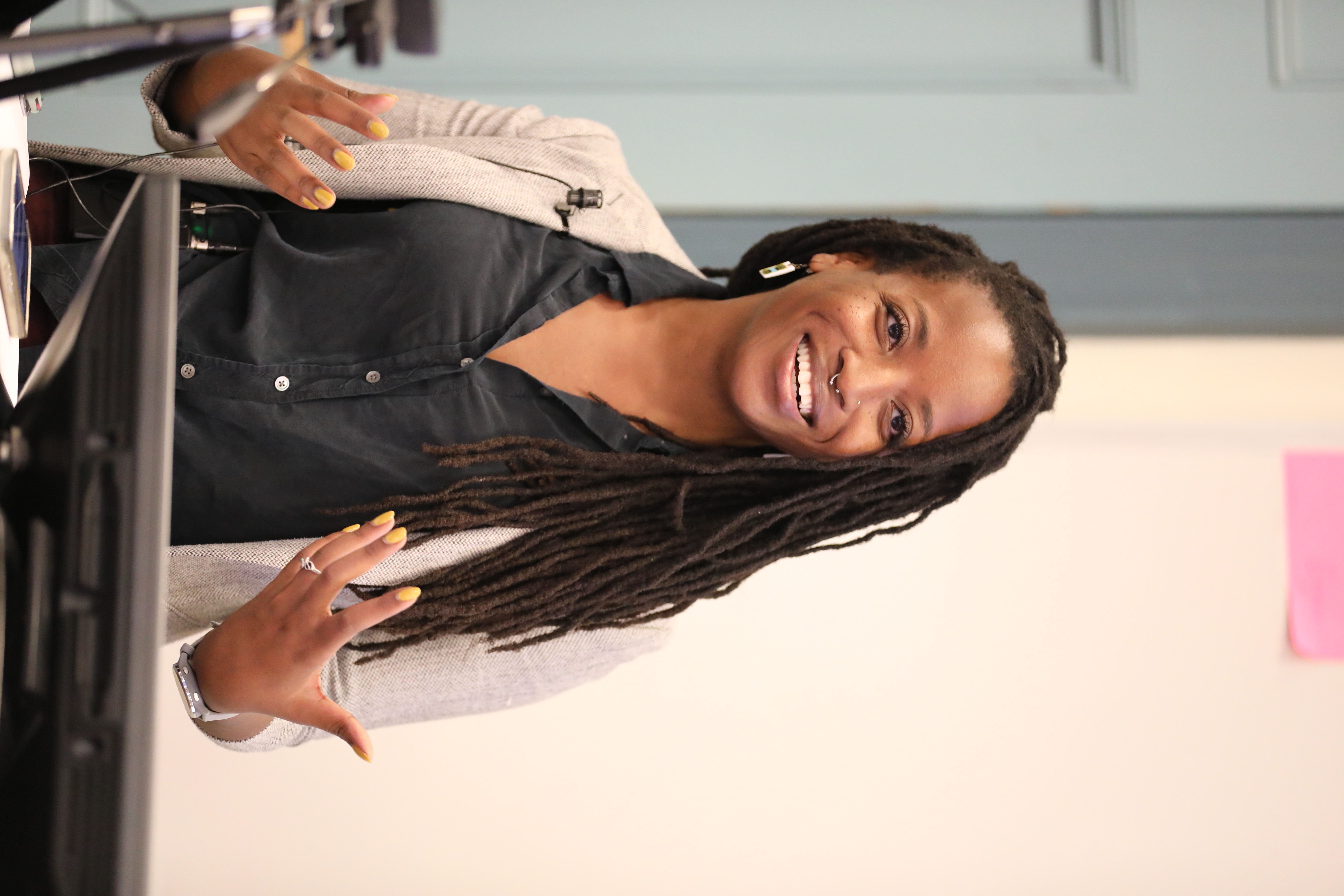 “The 1693 scholarship made a major difference in how I was able to afford to go to college,” Munyikwa said, describing it as “the reason I could become an anthropologist and infectious disease doctor and not be worried about poverty.” (Photo by Adeline Steel)