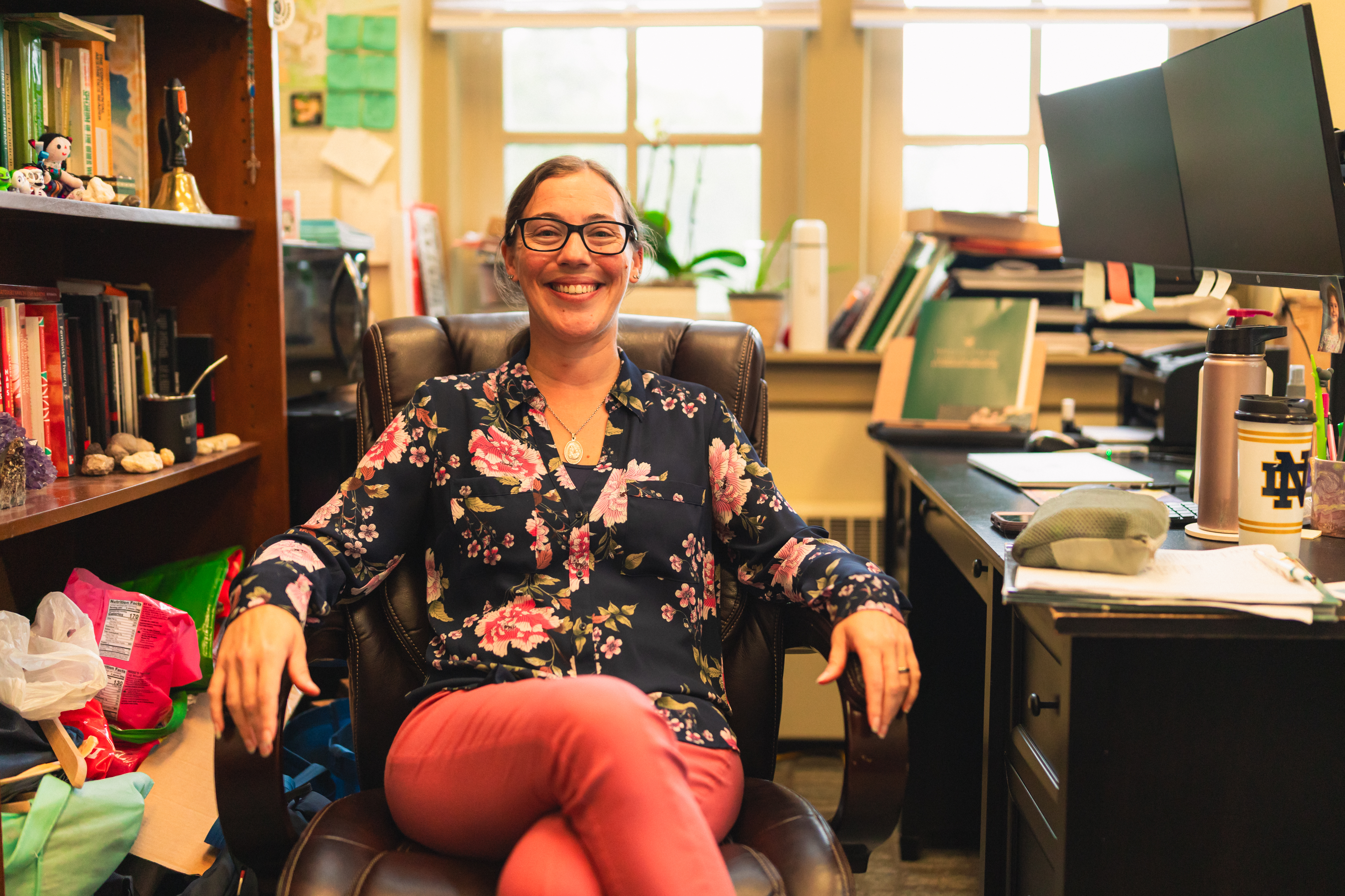 Assistant Teaching Professor of Hispanic Studies Catherine Brix served as a faculty mentor for study-abroad students enrolled in a section of last summer's pilot applied learning course: "These are all the skills we are trying to instill in our students as part of a liberal arts education." (Photo by Samuel Li)