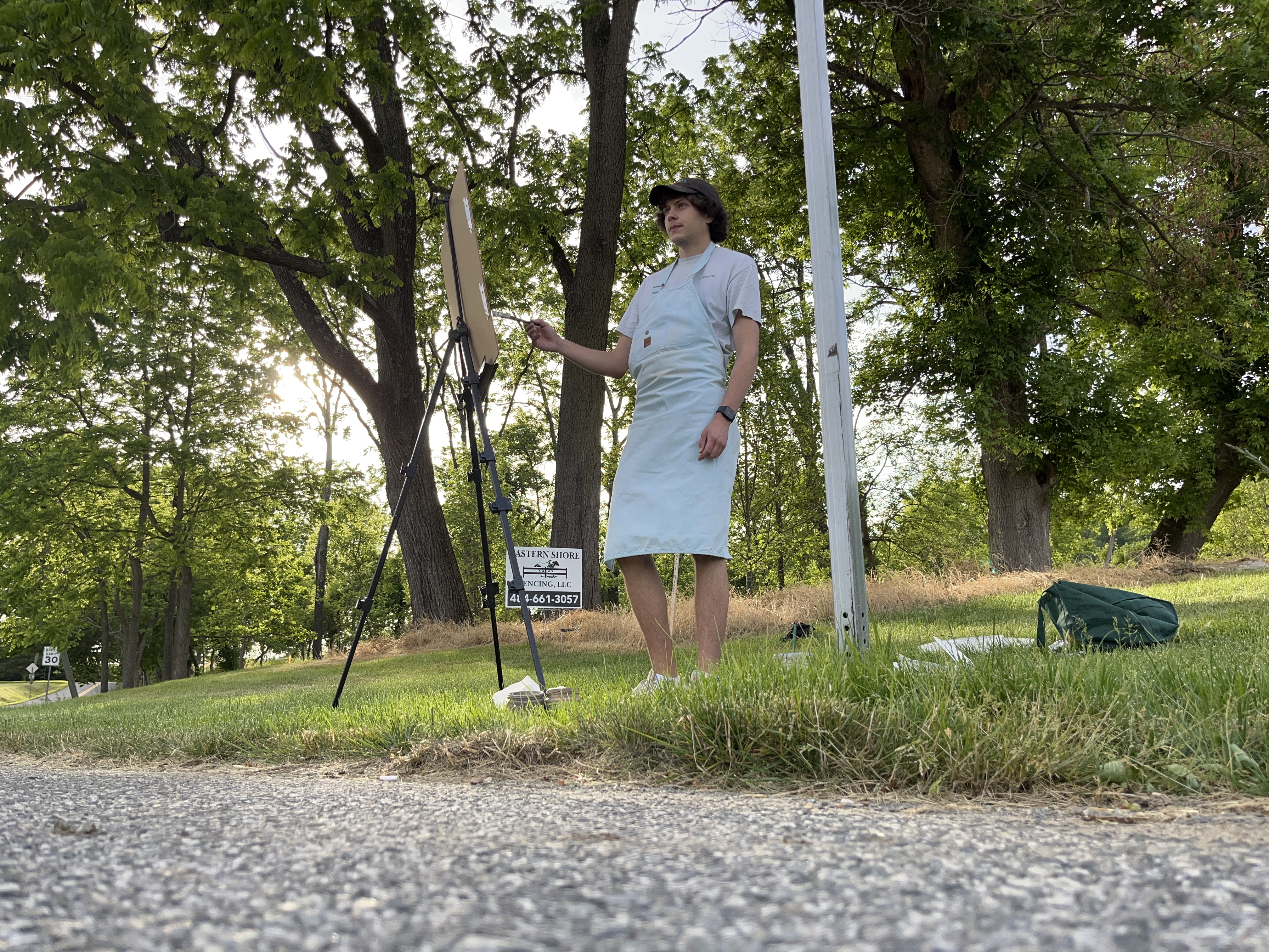 Ian Baker '24 used his Catron scholarship to enroll in the Summer Intensive Program at the Mount Gretna School of Art. (courtesy photo)