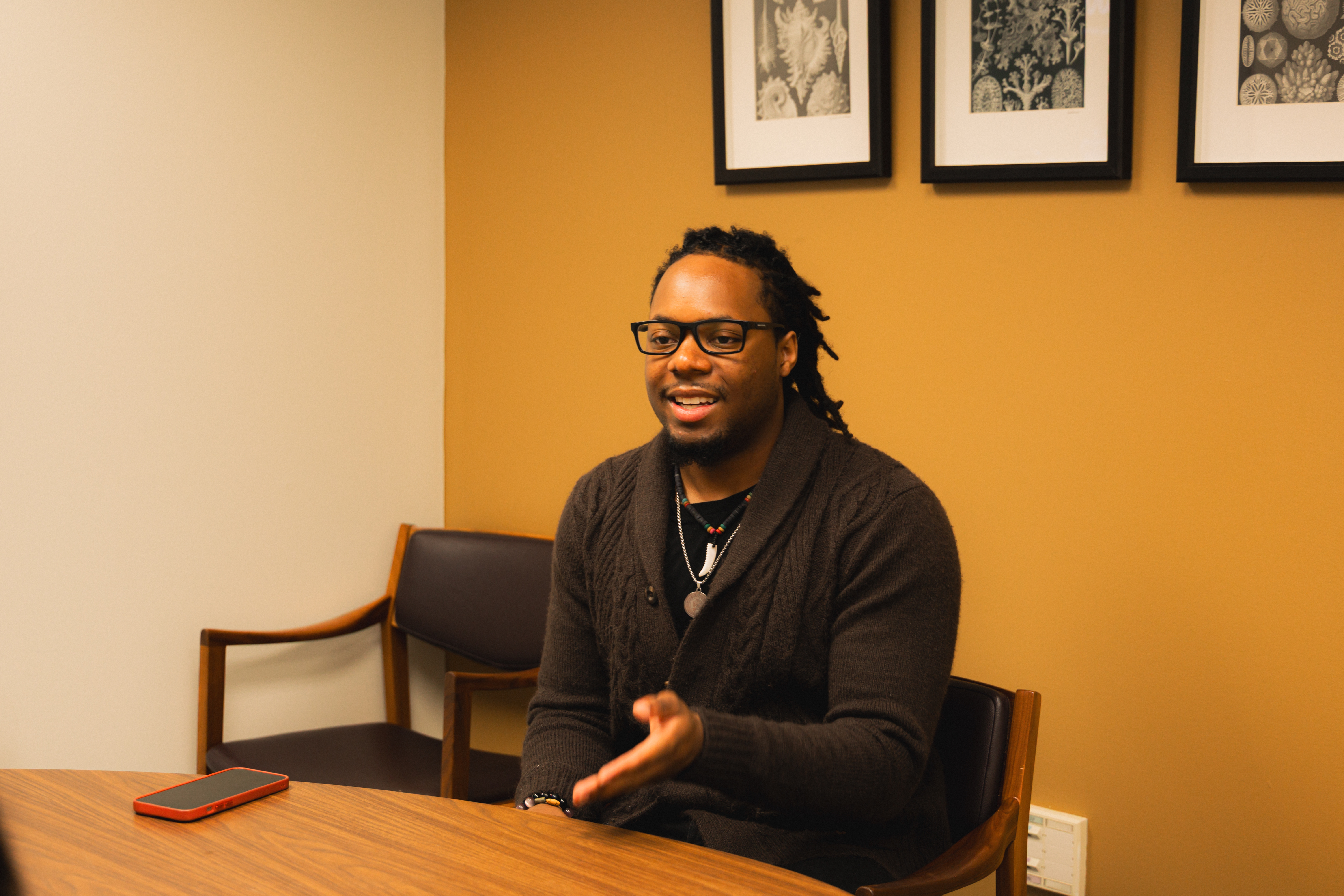 After graduation, Ethan Stewart '25 will pursue a Master's of Science in Environment and International Affairs at Georgetown University. (Photo by Samuel Li)