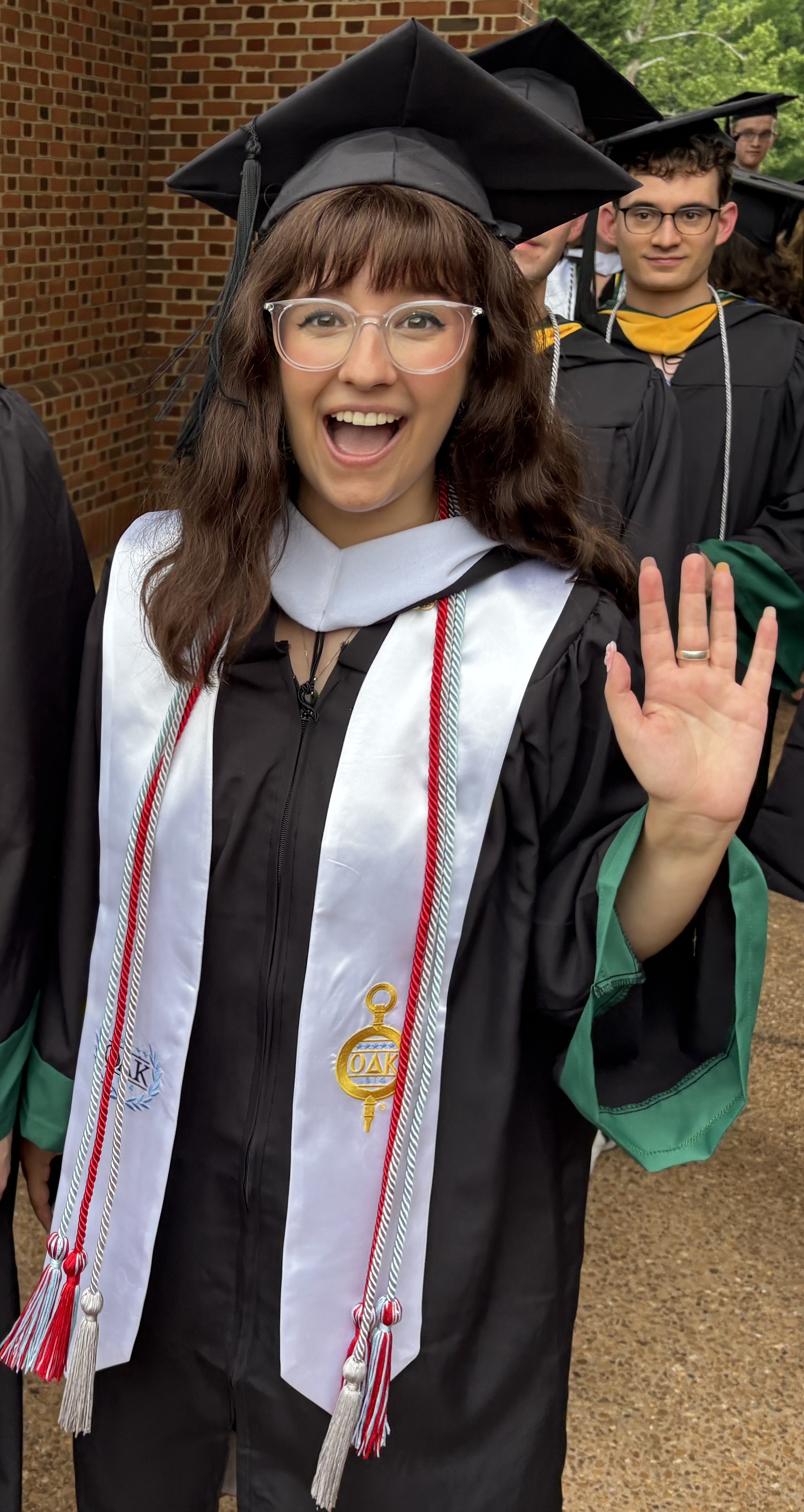 Henry graduates William & Mary having received a $40,000 fellowship to hone her journalism skills in graduate school next fall. (Photo by Ted Maris-Wolf)