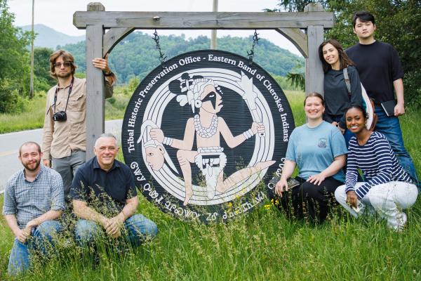 From left to right: Jeremy Schwartz, Connor DeWall, Buck Woodard, Skyler Smith, Eliza Fernandez, Jinsuh 'Cole' Kim, and Rehoboth Mesfin. 
