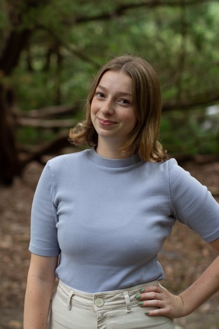 Lila Newberry '24 conducted more than 30 interviews during her City Research Scholars internship with Literacy for Life. (photo by Tess Willett)