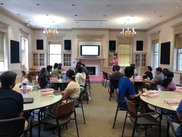Summer Research Grant recipients gathered in July to share experiences with one another and faculty.