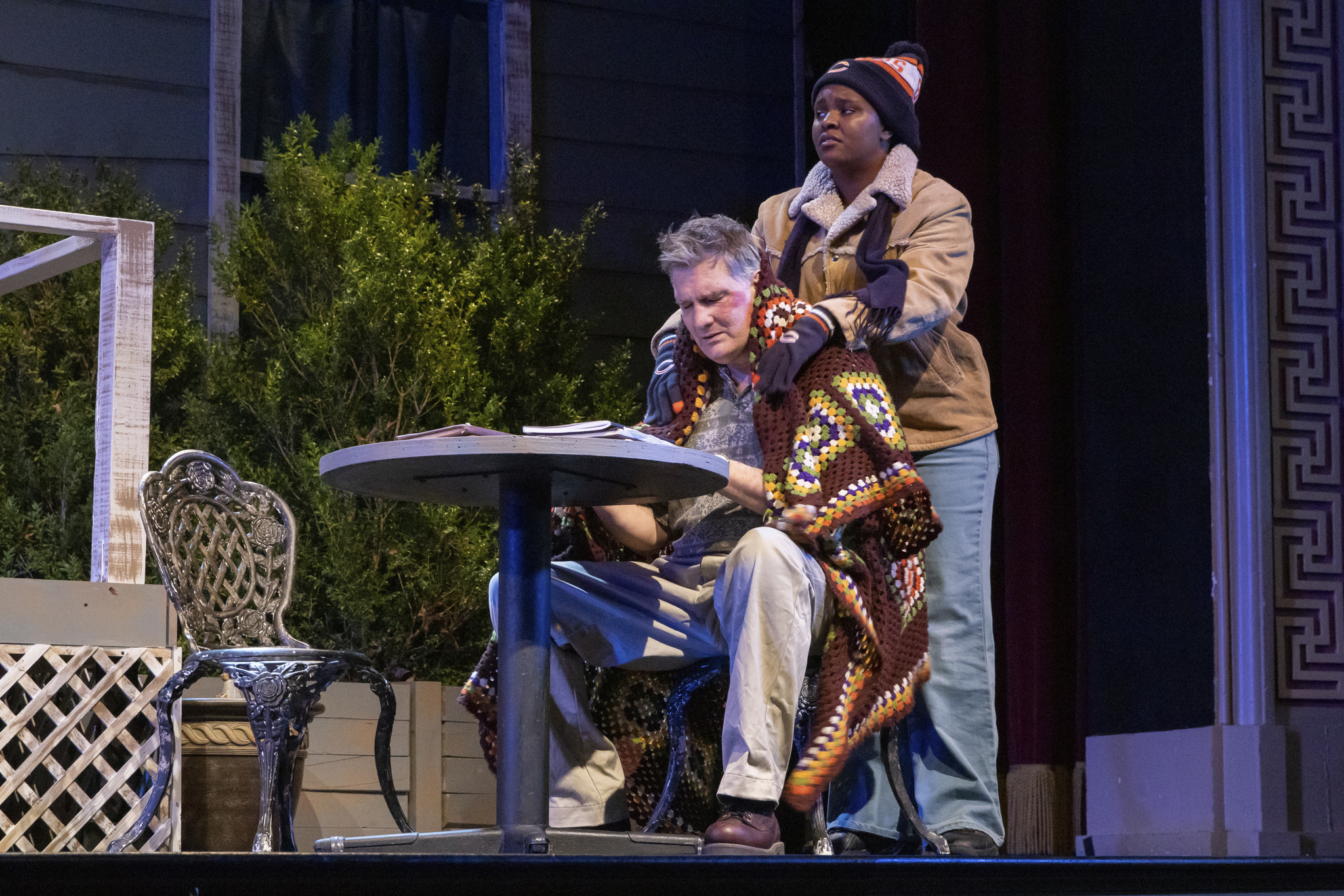 Payton Robinson '25 (right) used a Catron scholarship to participate in the British American Drama Academy's Midsummer in Oxford program. (courtesy photo)