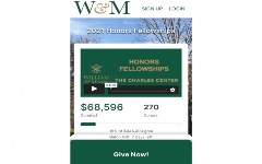 Honors Fellowships GiveCampus page