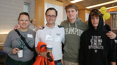 Beatrix Slomiany 94,  Geoff Hird ‘96 and his sons