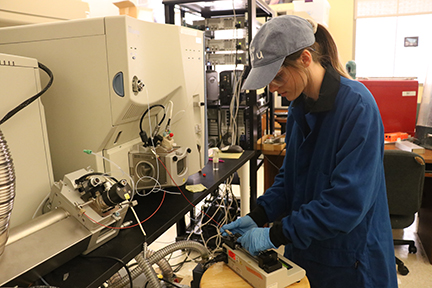 Chemistry Student in Lab