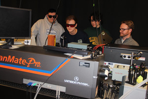 Nathan Kidwell with Research Students