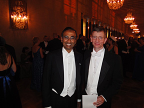 Venki Ramakrishnan and Brian Wimberly '86 (right) at Nobel Prize Festivities in Stockholm